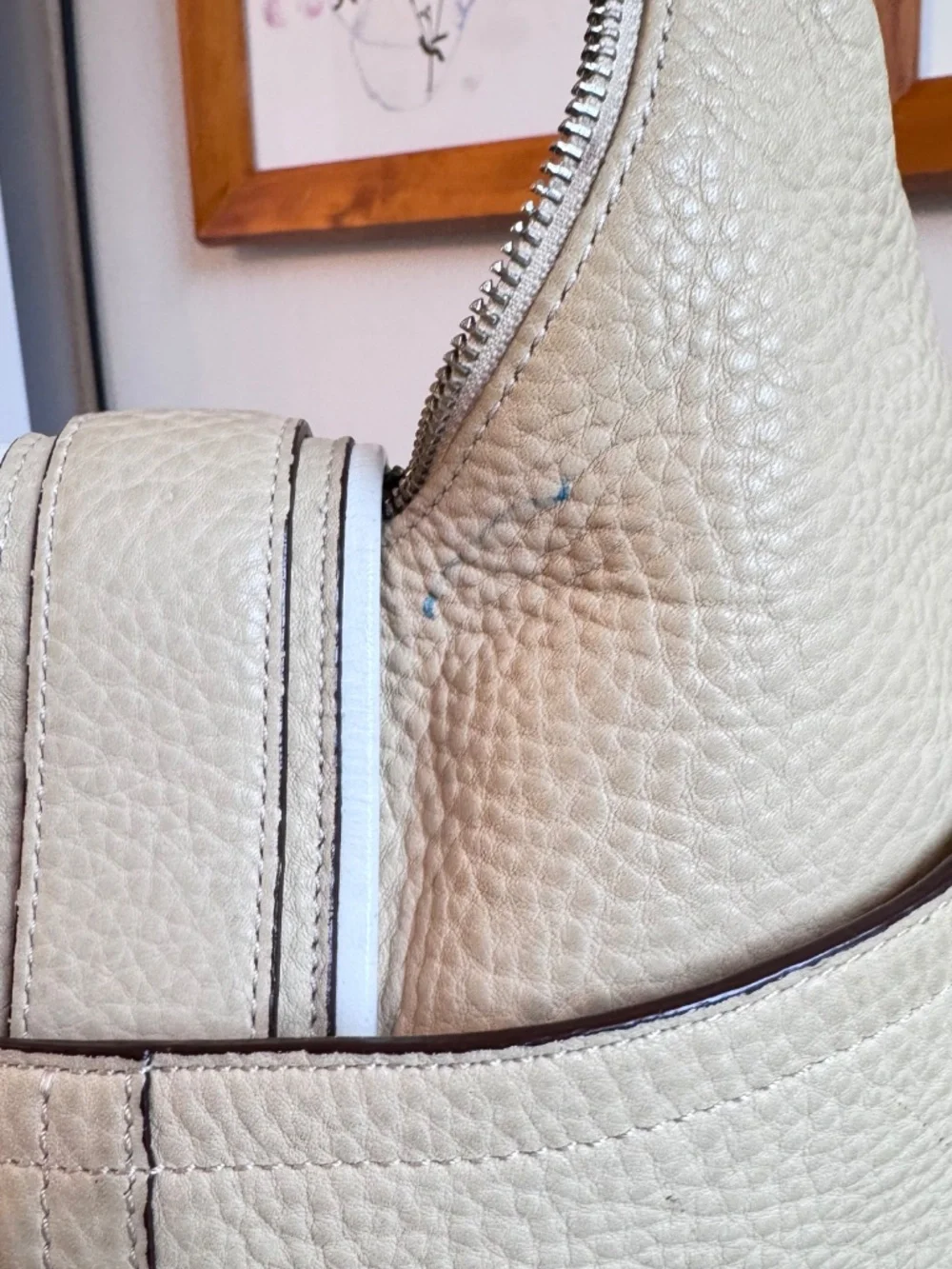 Vintage Coach Hamptons Soho 5054 Cream Leather Hobo Bag